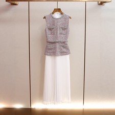 Self-Portrait Womens New Diamond Bow Vest Long Dress
