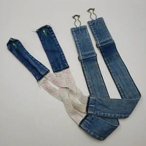 Vintage Pointer Brand Low Back Overalls Replacement Straps Pink White