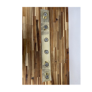 Gold 6-Light Mirror Finish Bathroom Vanity Wall Light, Metal, Transitional