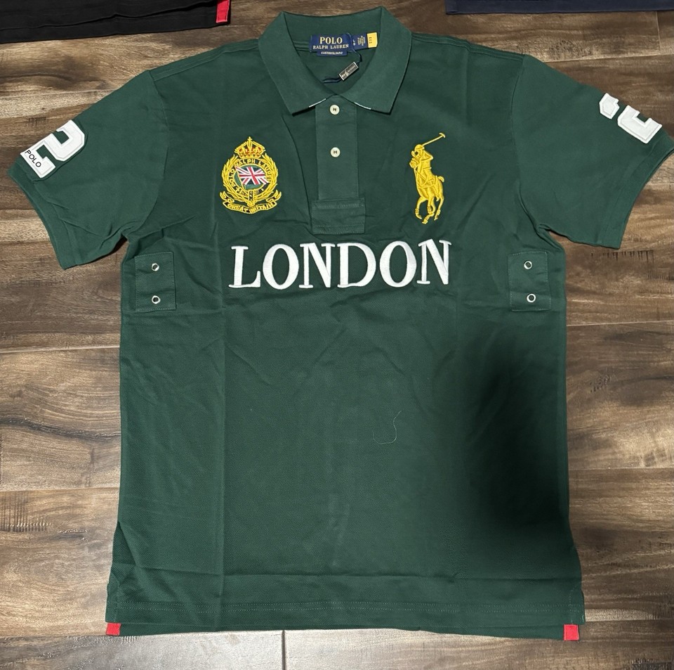 Polo Ralph Lauren Custom Slim Fit Big Pony City Polo Short Sleeve Shirt ...