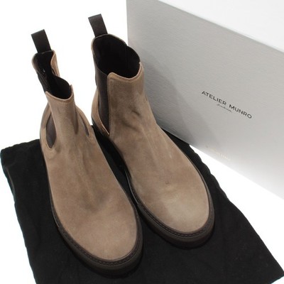 Atelier Munro NWD Chelsea Boots Size 43 (US 10) in Light Brown Suede