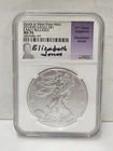 2014-(W) NGC MS70 SILVER EAGLE ELIZABETH JONES SIGNED EARLY RELEASES