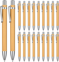 Kugelschreiber Set, 20 StüCk Bambus Kugelschreiber, Holzkugelschreiber FüR Schre