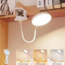 Dimmable LED Desk Light Touch Sensor Table Bedside Reading Lamp USB Rechargeable