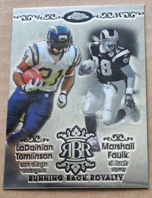 2007 Topps Chrome #RBRD-TF LaDainian Tomlinson Marshall Faulk