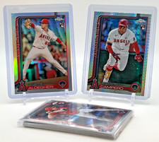 2025 Topps Chrome Refractor/Prism ANGELS lot + BONUS Base & Rookies