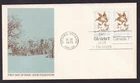 Canada FDC 1971 Maple Leaves in Winter, unaddressed, sc#538 pair