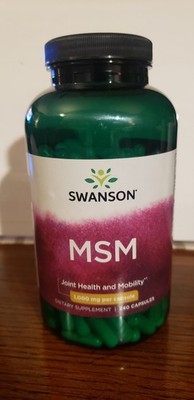 Swanson MSM Joint Health & Mobility Dietary Supplement- 1,000 mg 240 Capsules