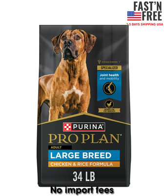 Purina Pro Plan Dry Dog Food High Protein, Real Chicken & Rice, 34 lb Bag