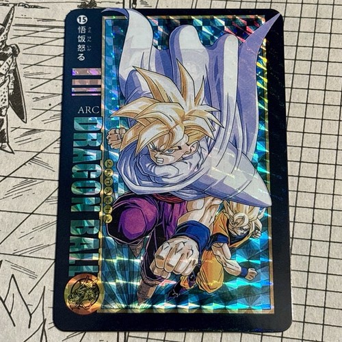 DBZ Holo Foil Prism Card Super Saiyan 2 Gohan & Goku Vs Cell Dragon Ball Z 2018 - Picture 4 of 7