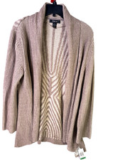 Style co Women's Tan Long Sleeve Sweater Knit NWT