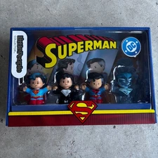 Fisher Price Little People DC Comics Superman Collector Set New In Box