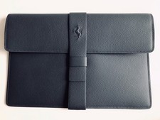 Ferrari Leder-Mappe/Dokumententasche grau / S...