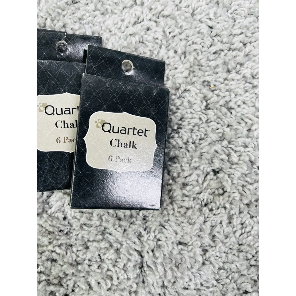 Quartet Set Of 2 Weekly Calendar Chalkboard 8"x14" Black Frame & Set Of 6 Chalk - Image 4 of 4