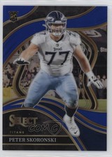 2023 Panini Select Club Level Blue Prizm 92/99 Peter Skoronski #225 1k0w