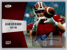 Adam Breneman 2018 Sage Hit Premier Draft Red Rookie  Auto A-1 UMass Minutemen