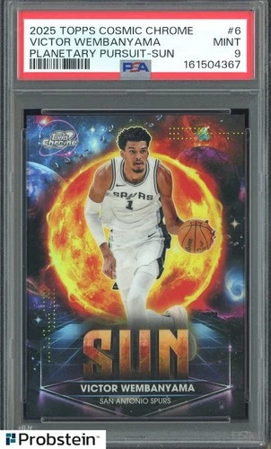2025 Topps Cosmic Chrome Victor Wembanyama Sun (PSA 9)