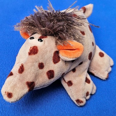 BEBE PERLSACKTIERE TACO DER TUPFEN-TAPIR STOFFTIER HANDGENÄHT 17 CM