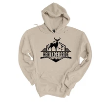 Mens Heritage Pride Hoodie Hunting Collection Deer and Bird Hunting Guns Hooded