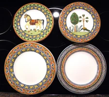 WORLD MARKET VOYAGE Hand Painted Stoneware. Made in Portugal