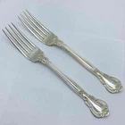 Gorham Chantilly Sterling Silver Luncheon Fork Set 2 Piece Vintage 1895