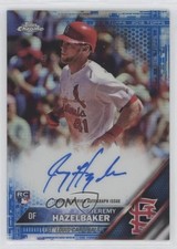2016 Topps Chrome Rookie Blue Refractor /150 Jeremy Hazelbaker #RA-JHA Auto 0t2