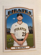 2021 Topps Heritage High Number Short Print SP Wil Crowe Pirates RC 705