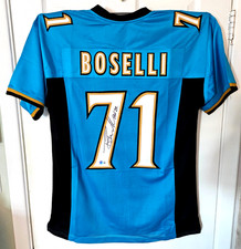 Tony Boselli Jacksonville Jaguars Autographed Football Beckett COA Jersey