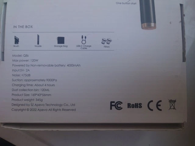 Q8s Free Folding Vacuum Cleaner For Keyboard And Car - Image 4 of 4