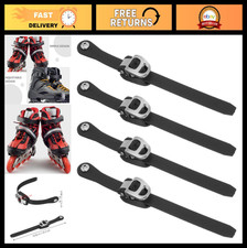 Adjustable Roller Skate Straps - 4Pcs Ratchet Buckles for Inline Ice Hockey