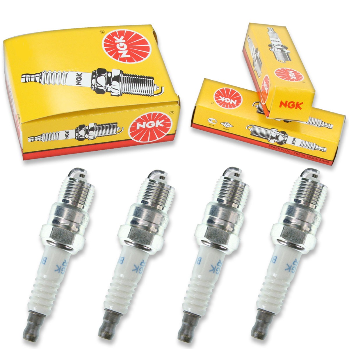 4pcs Crusader 305 cid NGK Standard Spark Plugs XL/XLi Kit Set Engine jj