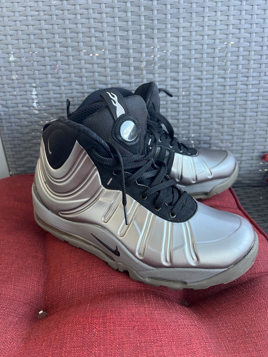 Size 10 - Nike Air Bakin Foamposite Metallic Pewter Black  display picture 3