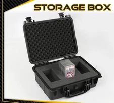 50CT 150CT Weatherproof Graded Card Storage Box Case Slab Holder & Protector New