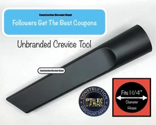Unbranded Replacement Vacuum Crevice Tool For 1-1/4" Hose Shop Vac Milwaukee