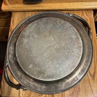 Vintage Silver Plated Round Serving Tray With Handles ￼ — photo 2