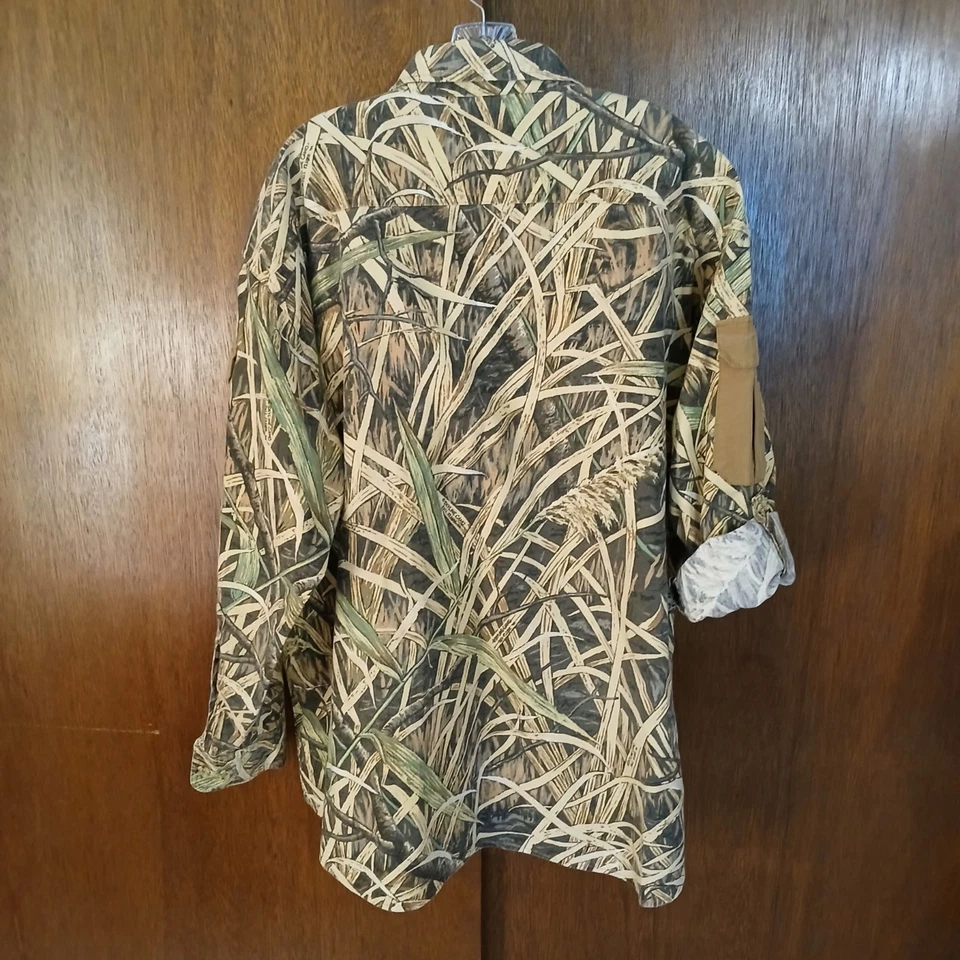Camisa de Tiro Orvis De Colección Para Hombres XXL Hecha en EE. UU. Skyline Camuflada Otoño Vuelo TM Foto 4 de 4