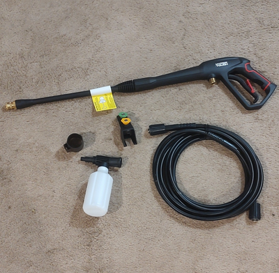 #ad Hyper Tough Pressure Washer Kit Spray Gun Wand Hose Nozzles Foam Bottle $29.99
