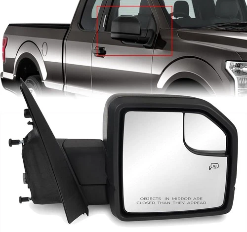 Mirror Passenger Right Side Heated 6Pin For 2015-2020 Ford F150 F-150 Truck