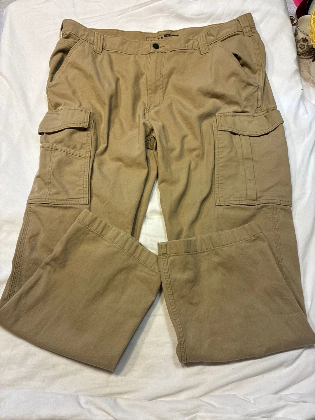 Carhartt Relaxed Fit Canvas Cargo Pants 40x30 Tan