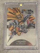 2022 Marvel Metal Universe Spider-Man Planet Metal Platinum /49 Hobgoblin 5 PM