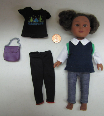 My Life As Girl Poseable Doll Blonde W/ School Clothes Camping Clothes 