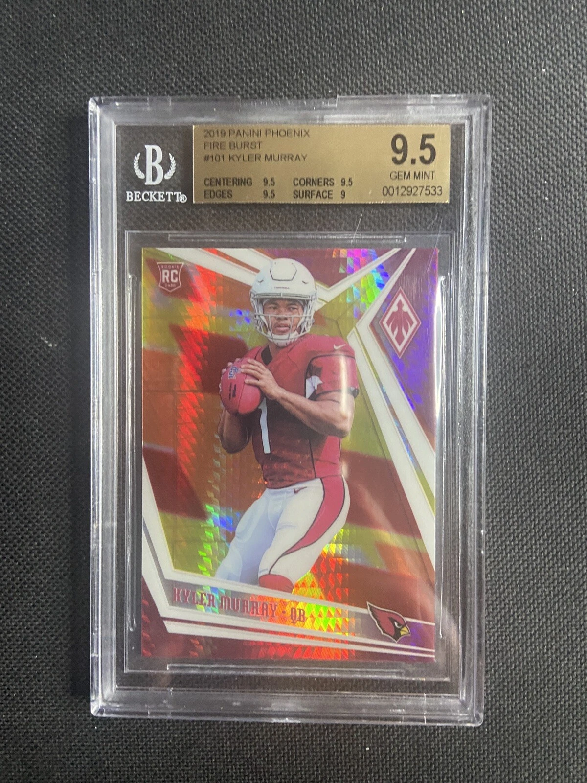 Kyler Murray Panini Phoenix #101 Fire Burst