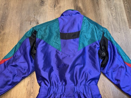 Descente Ski Suit One Piece Snowsuit Mens Medium Snow Bib Vintage 80s 90s Retro - Picture 23 of 23