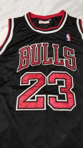 Mitchell & Ness NBA Jersey Bulls 1986-87 Michael Jordan Black Large Size 50 Rare - Picture 3 of 12