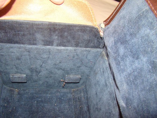 Vintage Olympus Leder Hartschale Aufbewahrungstasche braun Made in Japan - Bild 13 von 14