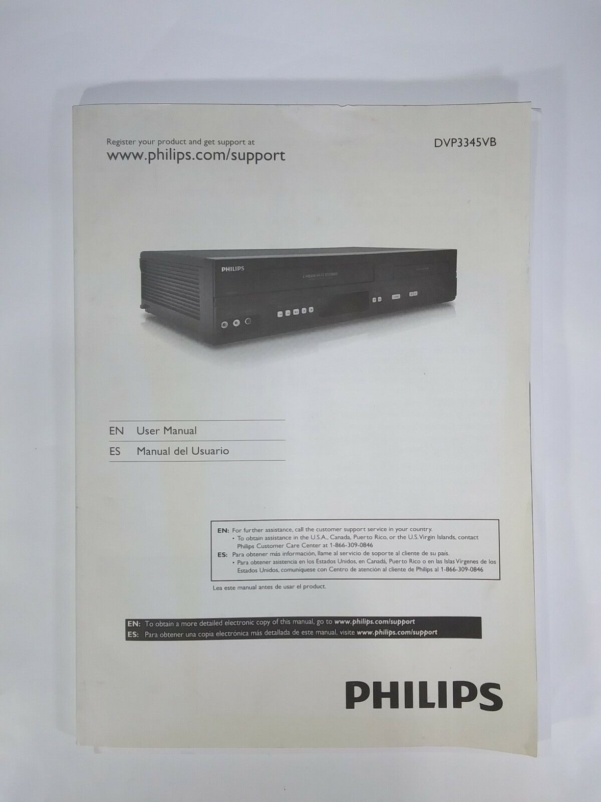 Plaske Nord faktor Philips Original Owners Manual for DVP 3345 DVP3345VB/F7 DVD VHS Combo Recorder | eBay Plaske Nord faktor Philips Original Owners Manual for DVP 3345 DVP3345VB/F7 DVD VHS Combo Recorder | eBay