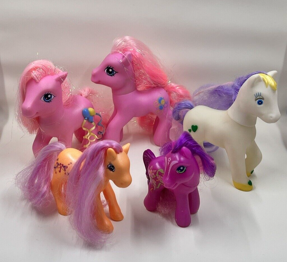 Hasbro My Little Pony (3), Vintage Lanard Pony, Tara Pony Mixed Lot of 5 Ponies
