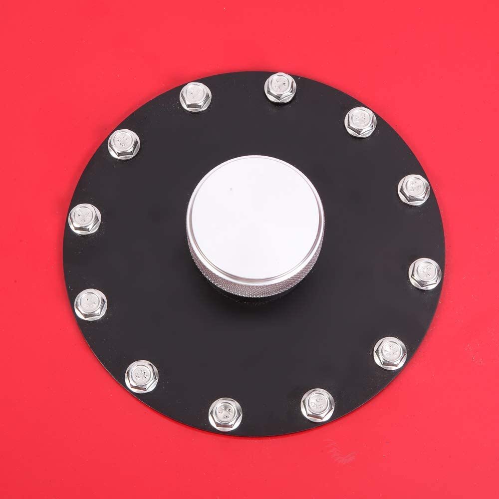 15 GALLON POLISHED ALUMINUM RACING DRIFT FUEL CELL GAS TANK WITH LEVEL SENDER