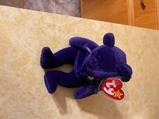  Retired mint condition Royal purple Ty Princess dianna beanie baby tag errors 