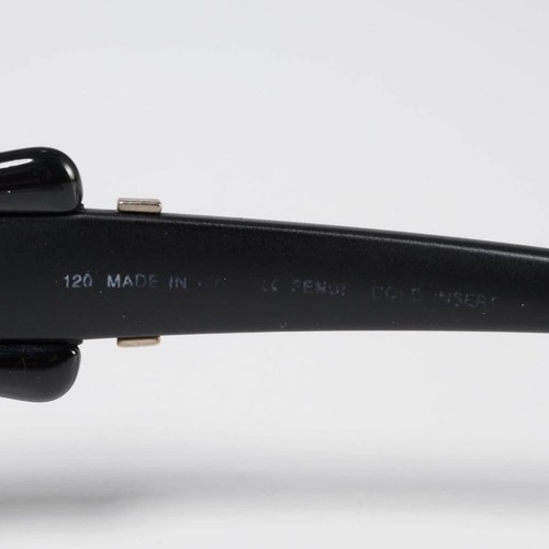 Vintage Fendi Curved Sonnenbrille schwarz Italy FS382 mit Etui *LESEN* - Bild 10 von 11